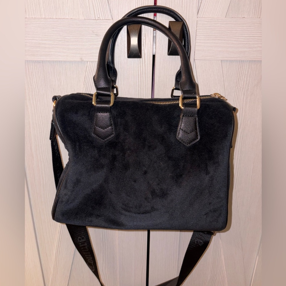 Juicy Couture Black Satchel with Rhinestone Logo - Picture 4 of 7